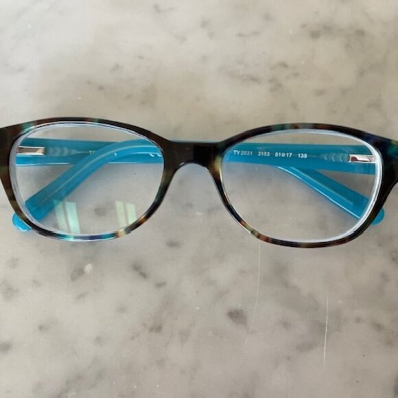 TORY BURCH TY2031 Eyeglasses Blue Brown Tortoise Rx 51-17 135 - Picture 3 of 15